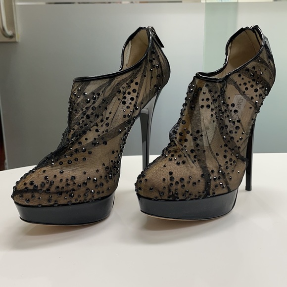 Jimmy Choo black stones heeled shoes - Picture 2 of 4